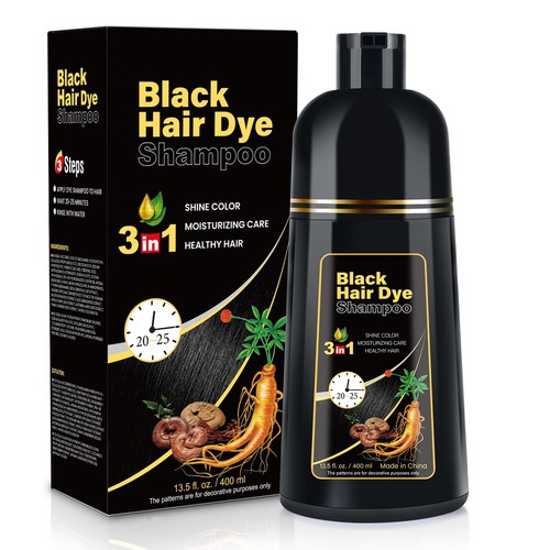 Cosmpro black hair - dye, shampoo