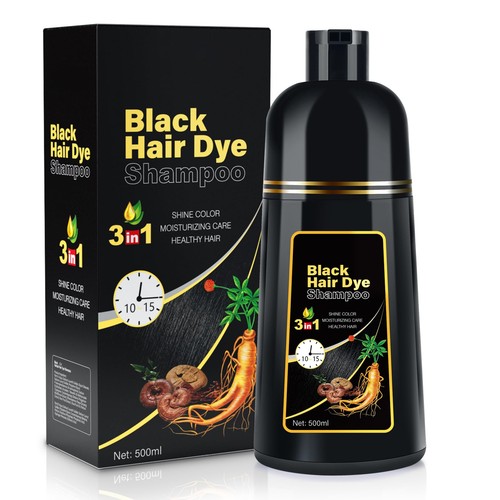 Black hair dye - black, in