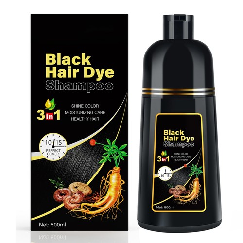 Black hair dye - black, 1