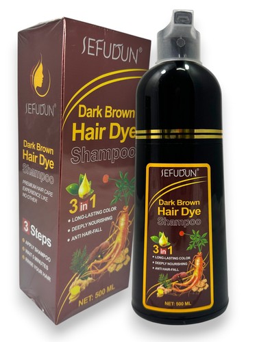 Dark brown hair - dark, shampoo