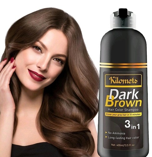 Dark brown hair - dark,