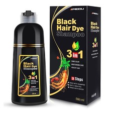 3-in-1 Black Hair Dye Shampoo