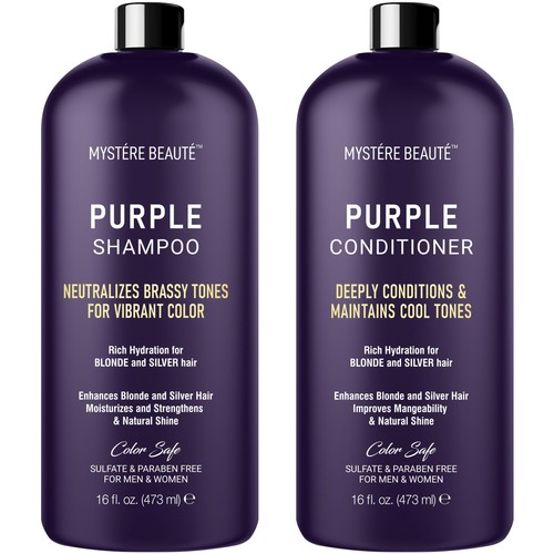 Purple shampoo conditioner set - purple,
