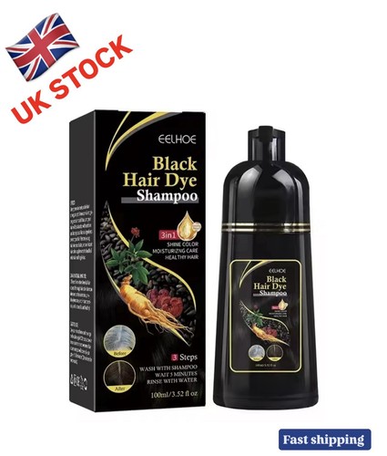 Black hair dye shampoo 1 - dye,