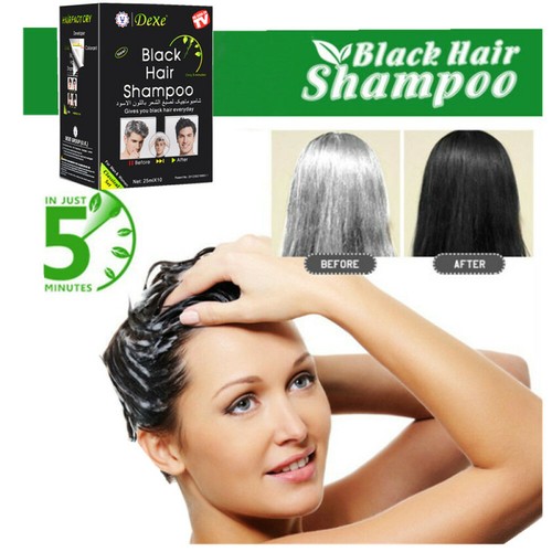 20pcs black hair shampoo - black, 5