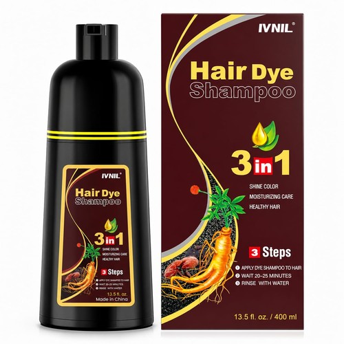 Dark brown hair dye - hair,