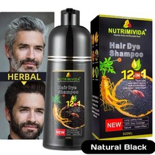 Natural Black Hair Dye Shampoo