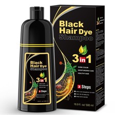 3 in 1 Black Hair Dye Shampoo