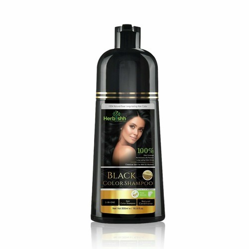 Herbishh black hair color - black,
